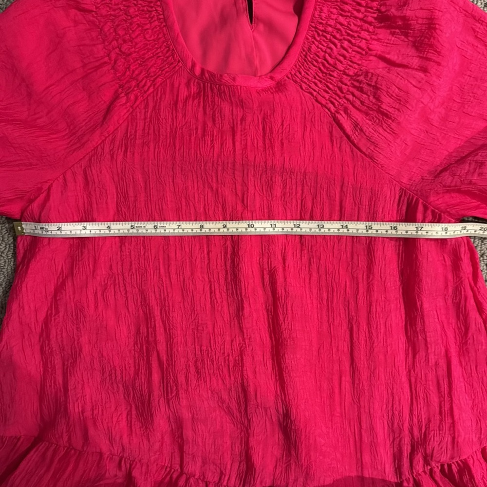 CLUB MONACO | Fuschia Pink Balloon sleeve dress - Picture 7 of 8